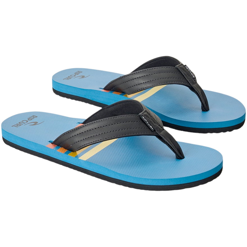 2026 Rip Curl Mens Ripper Bloom Open Toe Sandals 1C0MOT - Bluefin
